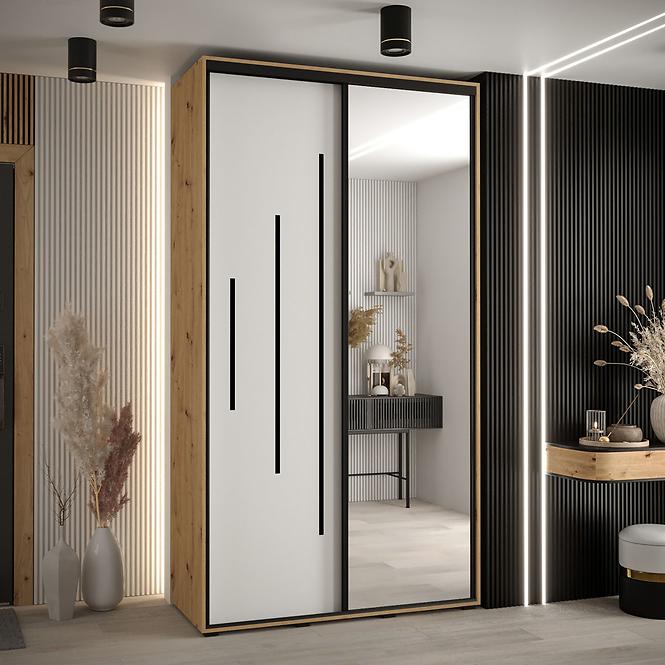 Schrank 45 Canaris 13 140 artisan/weiß/schwarz