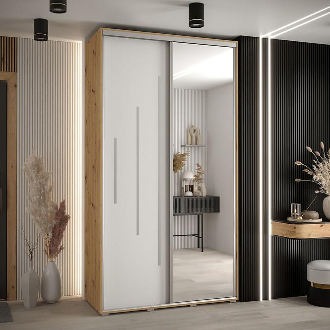 Schrank 45 Canaris 13 140 artisan/weiß/silver