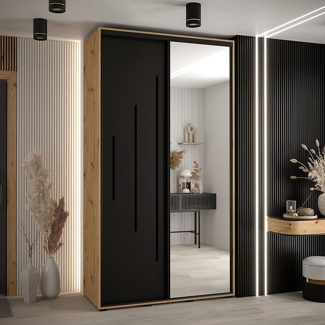 Schrank 45 Canaris 13 140 artisan/schwarz/schwarz