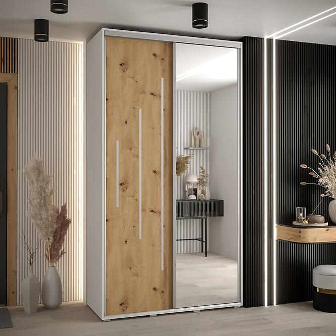Schrank 45 Canaris 13 140 weiß/artisan/silver