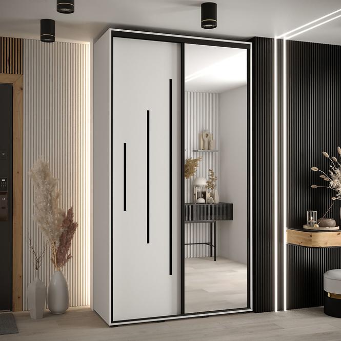 Schrank 45 Canaris 13 140 weiß/schwarz