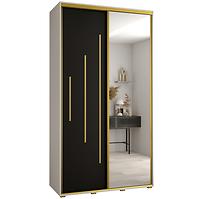 Schrank 45 Canaris 13 140 weiß/schwarz/gold