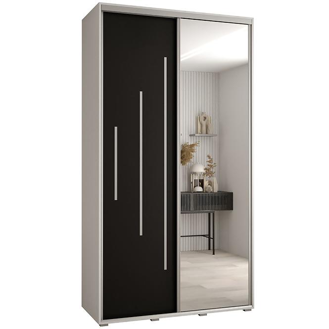 Schrank 45 Canaris 13 140 weiß/schwarz/silver