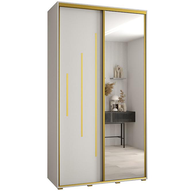Schrank 45 Canaris 13 140 weiß/gold