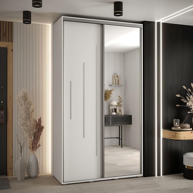 Schrank 45 Canaris 13 140 weiß/silver