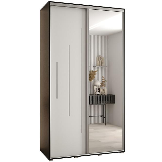 Schrank 45 Canaris 13 140 schwarz/weiß/silver