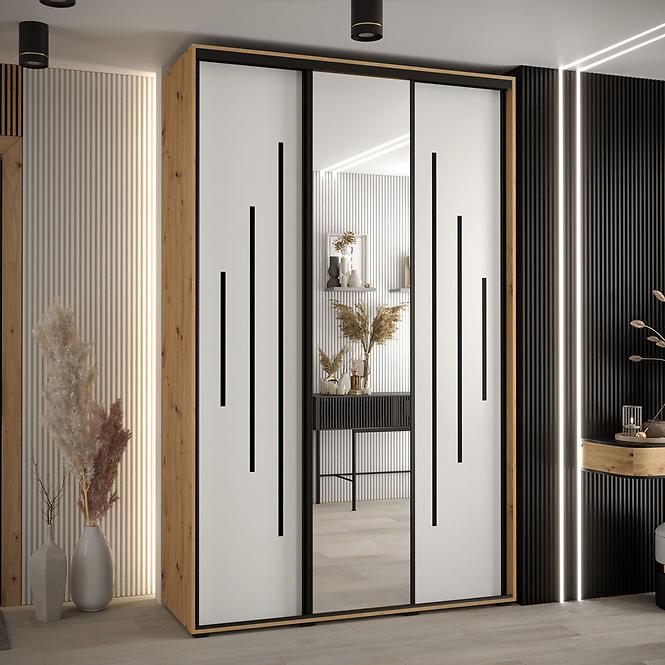 Schrank 45 Canaris 13 150 artisan/weiß/schwarz