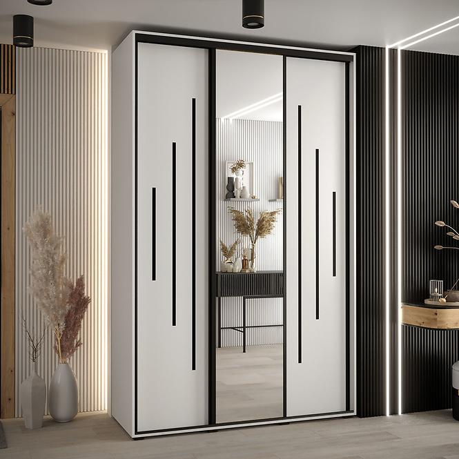 Schrank 45 Canaris 13 150 weiß/schwarz