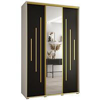 Schrank 45 Canaris 13 150 weiß/schwarz/gold