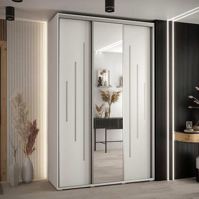 Schrank 45 Canaris 13 150 weiß/silver