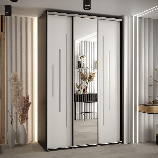 Schrank 45 Canaris 13 150 schwarz/weiß/silver