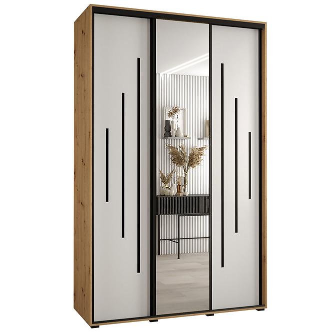 Schrank 45 Canaris 13 160 artisan/weiß/schwarz