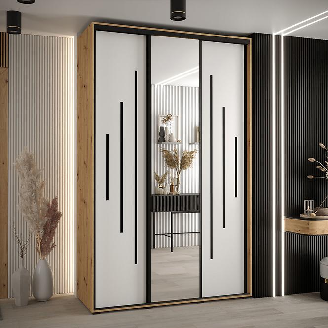 Schrank 45 Canaris 13 160 artisan/weiß/schwarz
