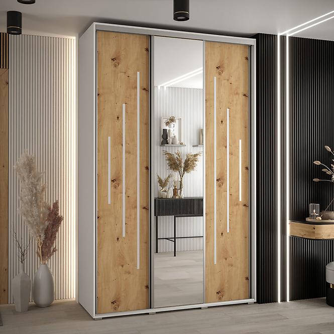 Schrank 45 Canaris 13 160 weiß/artisan/silver