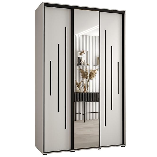 Schrank 45 Canaris 13 160 weiß/schwarz
