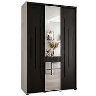 Schrank 45 Canaris 13 160 weiß/schwarz/schwarz