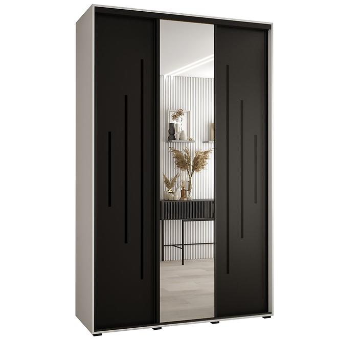 Schrank 45 Canaris 13 160 weiß/schwarz/schwarz