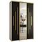 Schrank 45 Canaris 13 160 weiß/schwarz/gold