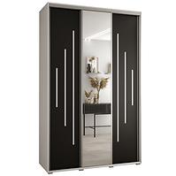 Schrank 45 Canaris 13 160 weiß/schwarz/silver