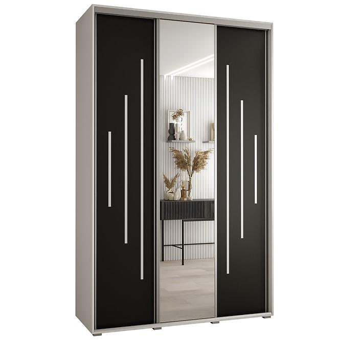Schrank 45 Canaris 13 160 weiß/schwarz/silver
