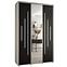 Schrank 45 Canaris 13 160 weiß/schwarz/silver