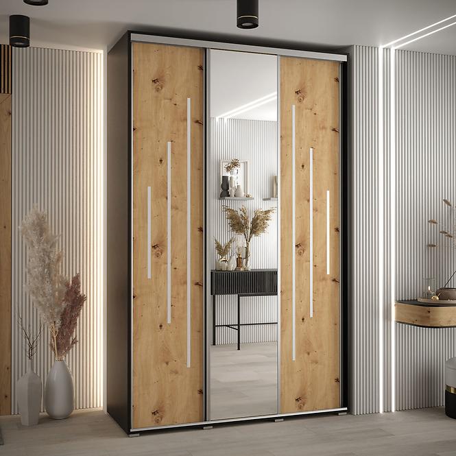 Schrank 45 Canaris 13 160 schwarz/artisan/silver