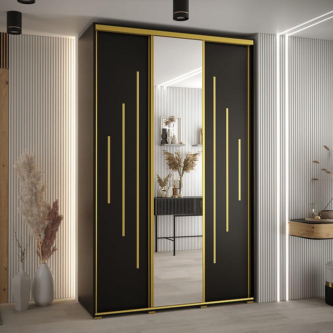Schrank 45 Canaris 13 160 schwarz/gold