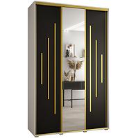 Schrank 45 Canaris 13 170 weiß/schwarz/gold