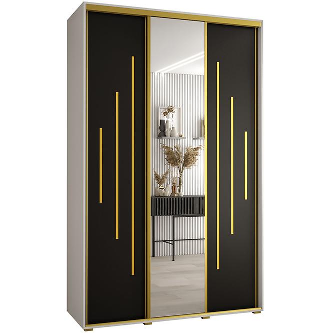 Schrank 45 Canaris 13 170 weiß/schwarz/gold