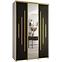 Schrank 45 Canaris 13 170 weiß/schwarz/gold