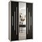 Schrank 45 Canaris 13 170 weiß/schwarz/silver