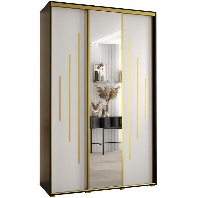 Schrank 45 Canaris 13 170 schwarz/weiß/gold