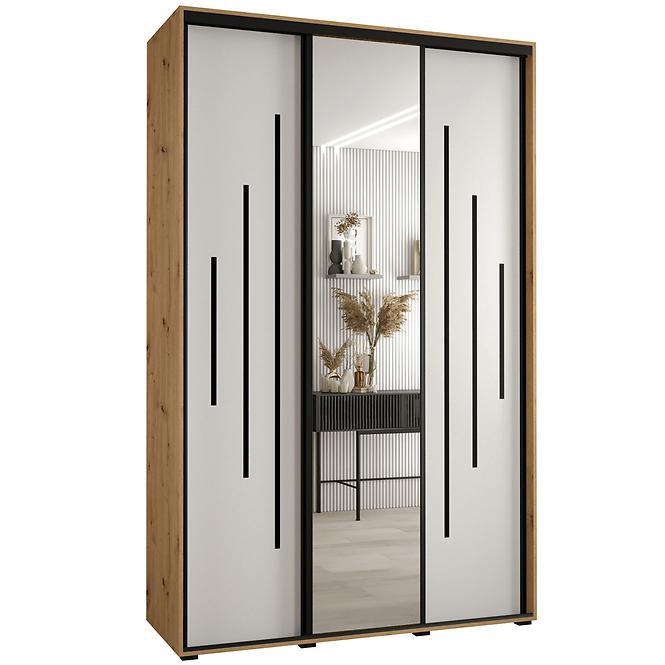 Schrank 45 Canaris 13 180 artisan/weiß/schwarz
