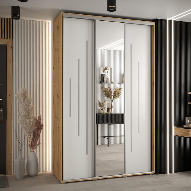 Schrank 45 Canaris 13 180 artisan/weiß/silver