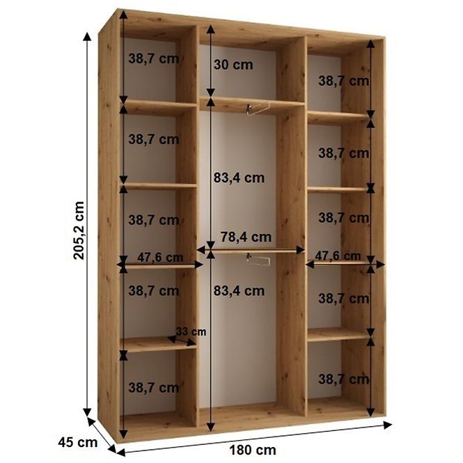 Schrank 45 Canaris 13 180 artisan/schwarz