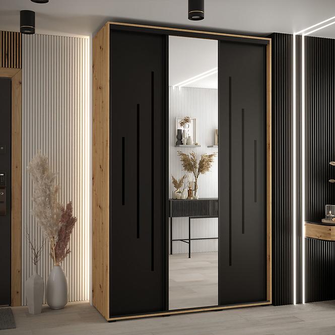 Schrank 45 Canaris 13 180 artisan/schwarz/schwarz