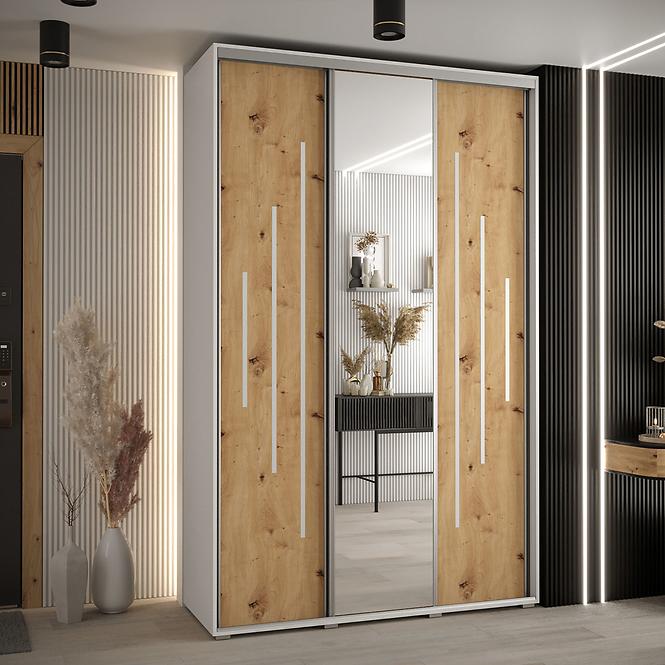 Schrank 45 Canaris 13 180 weiß/artisan/silver