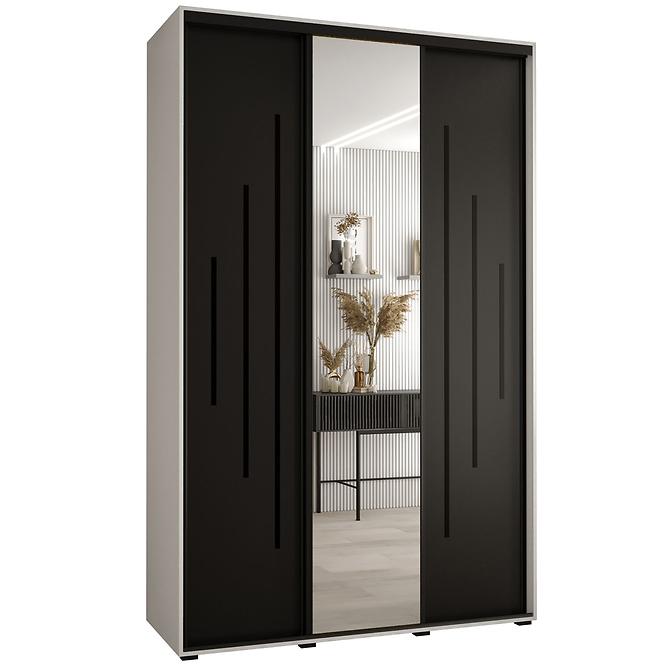 Schrank 45 Canaris 13 180 weiß/schwarz/schwarz