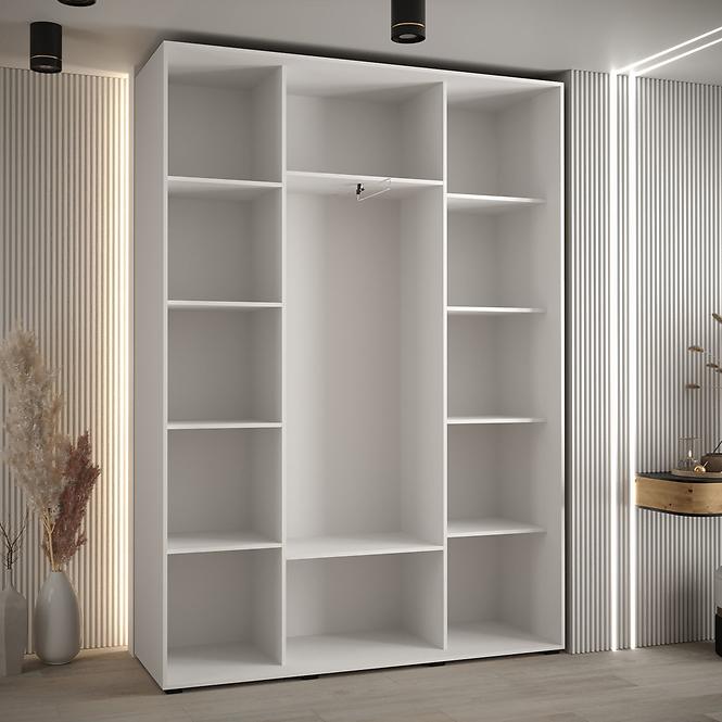 Schrank 45 Canaris 13 180 weiß/schwarz/schwarz