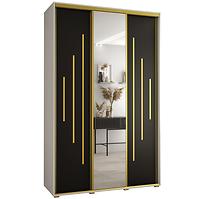 Schrank 45 Canaris 13 180 weiß/schwarz/gold