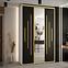 Schrank 45 Canaris 13 180 weiß/schwarz/gold,5