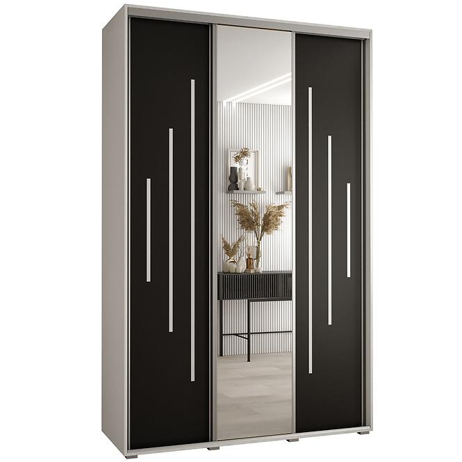 Schrank 45 Canaris 13 180 weiß/schwarz/silver