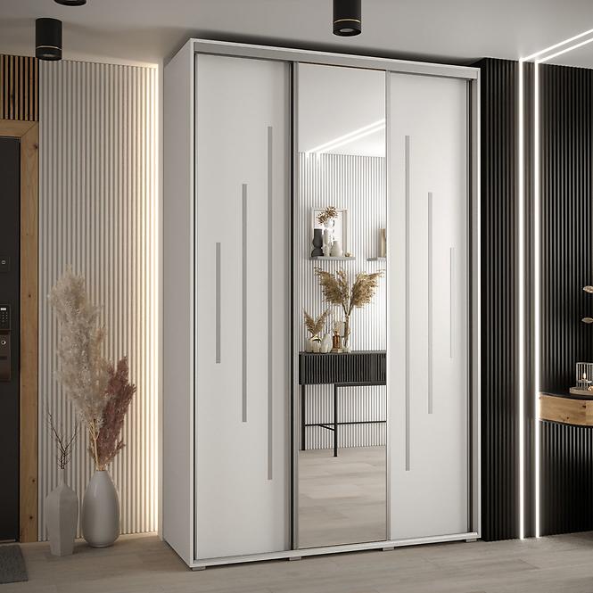 Schrank 45 Canaris 13 180 weiß/silver