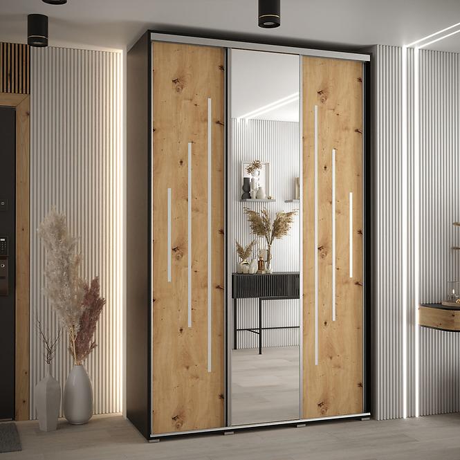 Schrank 45 Canaris 13 180 schwarz/artisan/silver