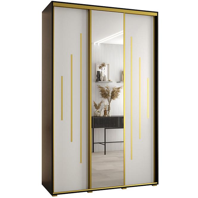 Schrank 45 Canaris 13 180 schwarz/weiß/gold