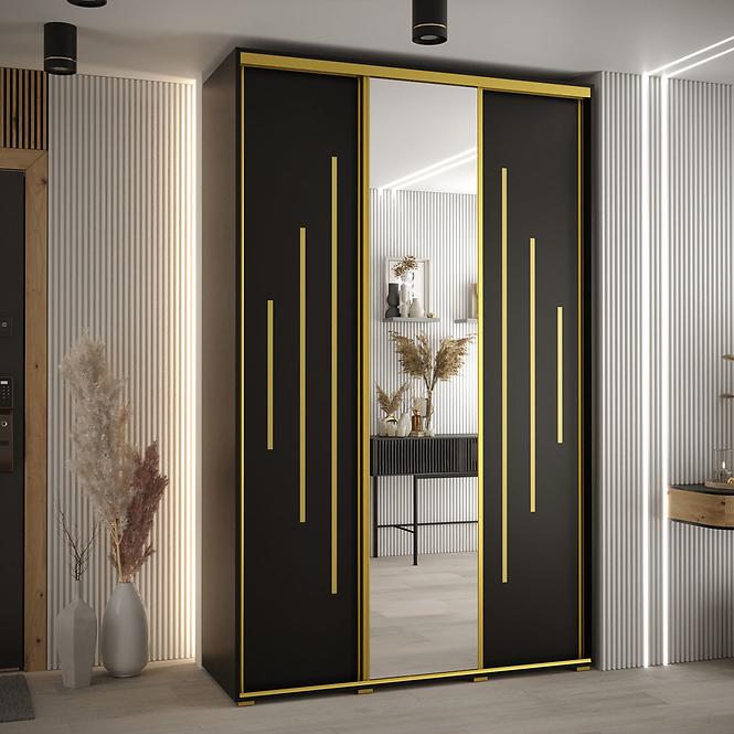 Schrank 45 Canaris 13 180 schwarz/gold