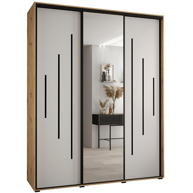 Schrank 45 Canaris 13 190 artisan/weiß/schwarz