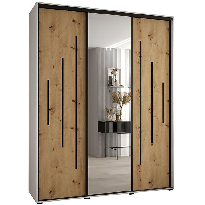 Schrank 45 Canaris 13 190 weiß/artisan/schwarz
