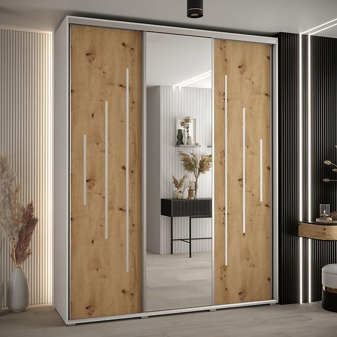 Schrank 45 Canaris 13 190 weiß/artisan/silver