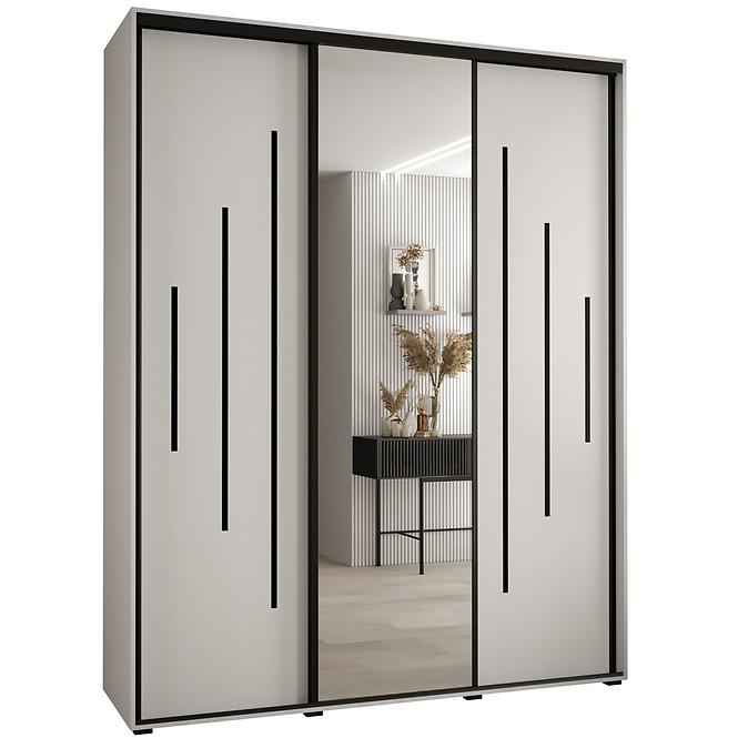 Schrank 45 Canaris 13 190 weiß/schwarz